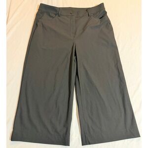 Lululemon Womens City Sleek 5 Pocket Wide-Leg High Rise 7/8 Length Pant Size 32
